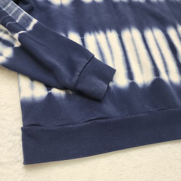 Madewell Navy Tie Dye Hoodie Sweatshirt Small - Picture 5 of 6